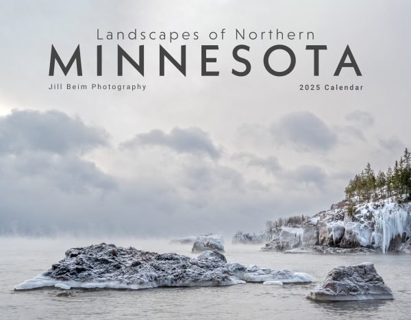 Landscapes of Minnesota 2025 Monthly Calendar featuring photographs of Lake Superior
